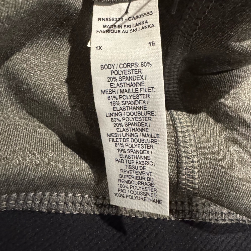 Nike Indy Sports Bra Gray 1X New - Picture 8 of 9
